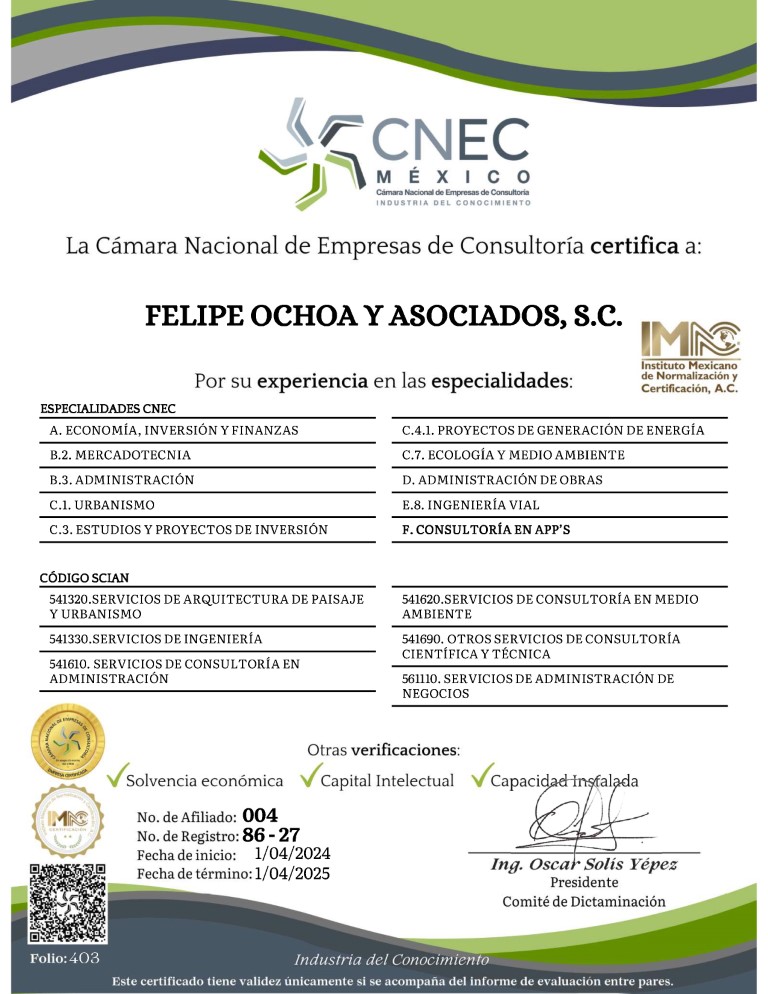 Certificado CNEC