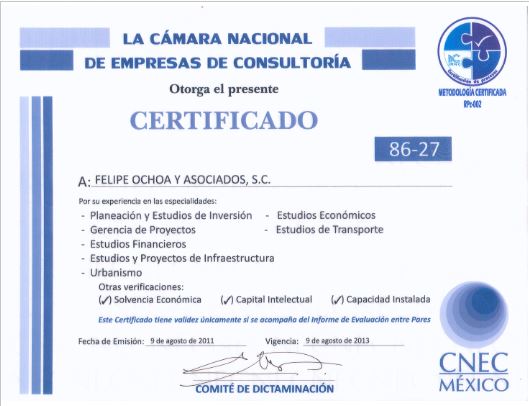 Certificado CNEC